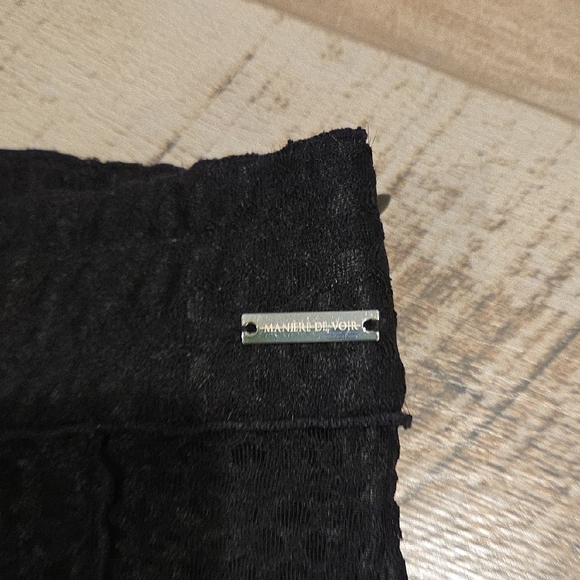 Maniere De Voir Black Boot Cut Flare Pants - Picture 5 of 13